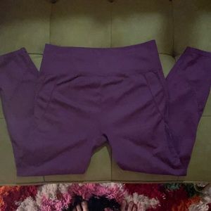 Fabletics burgundy seamless leggings